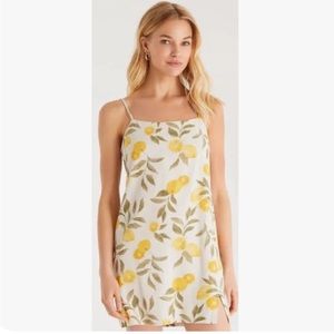 Z Supply Raelyn Citrus Linen Mini Dress